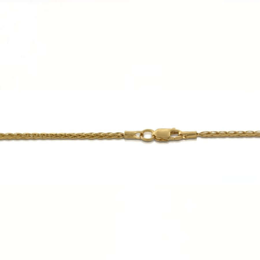 14k Kultainen kaulaketju 1 mm - 42 cm