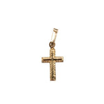 14k Kultainen rippiristi 12 x 18 mm