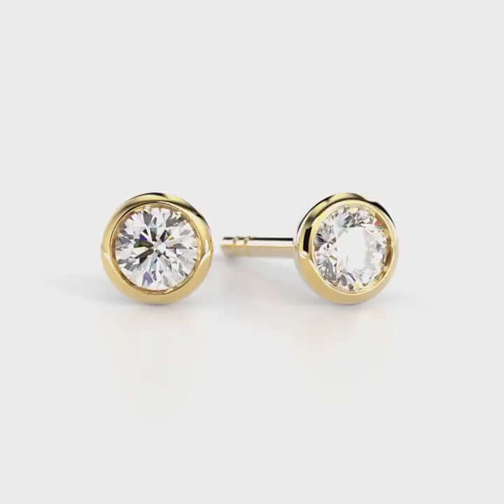 Festive Aurea Bezel Timanttikorvakorut 739-020