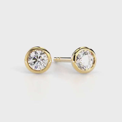 Festive Aurea Bezel Timanttikorvakorut 739-020