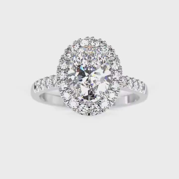 Festive Selena Halo Timanttisormus 729-126