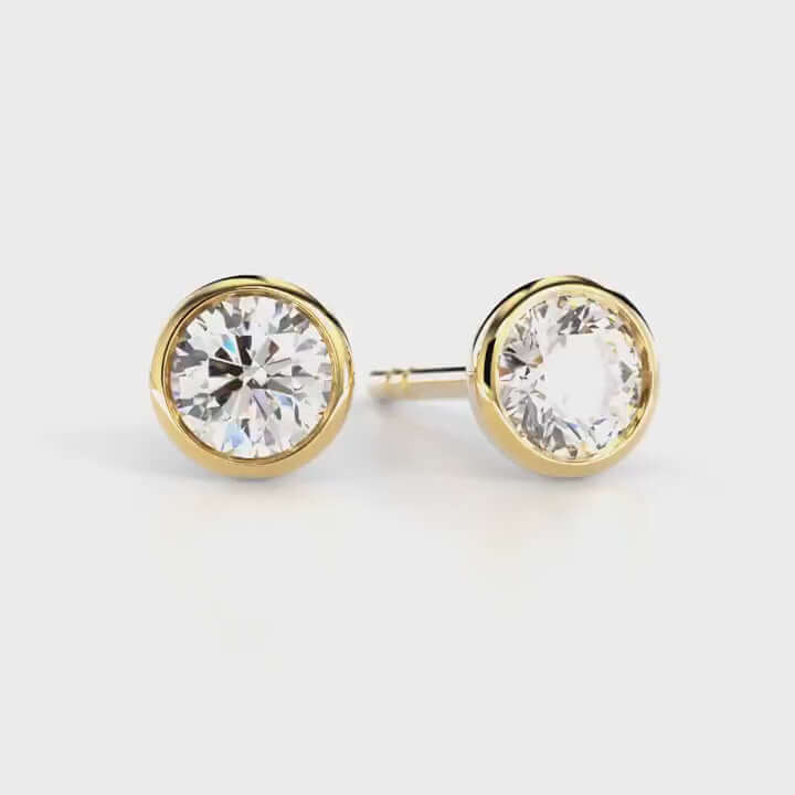 Festive Aurea Bezel Timanttikorvakorut 739-040