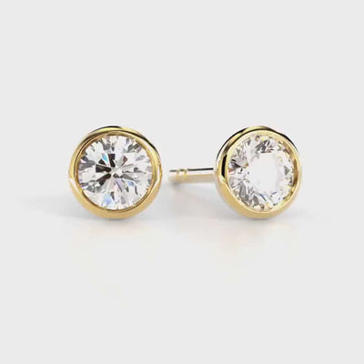 Festive Aurea Bezel Timanttikorvakorut 739-040