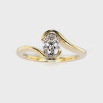Festive Aurea Oval Timanttisormus 734-050