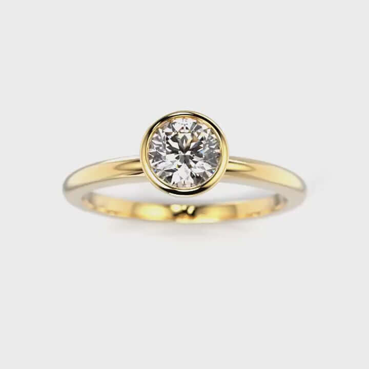Festive Bezel Siro Round Timanttisormus 741-050