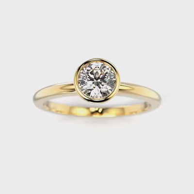 Festive Bezel Siro Round Timanttisormus 741-050