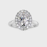 Festive Selena Halo Timanttisormus 728-118