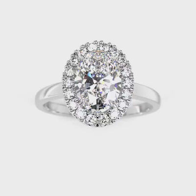 Festive Selena Halo Timanttisormus 728-118