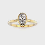 Festive Bezel Siro Oval Timanttisormus 742-050