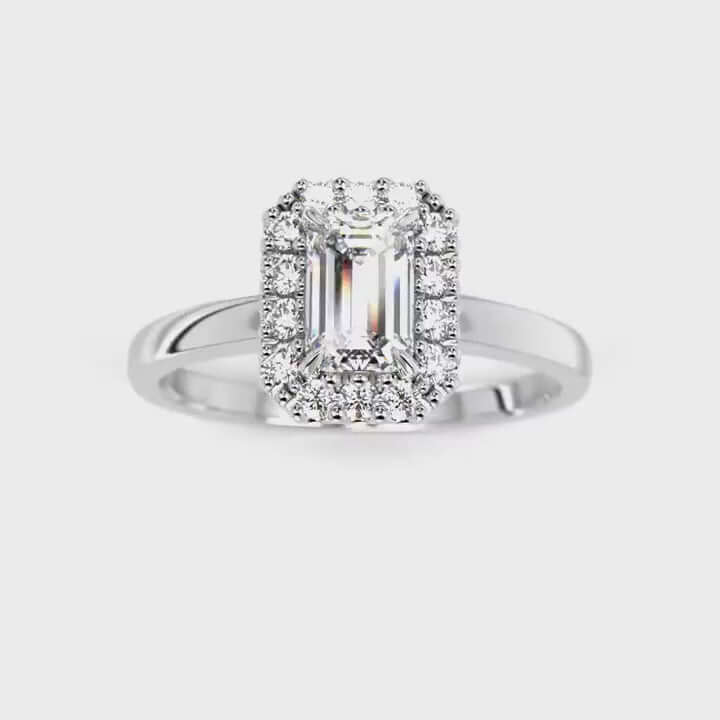 Festive Serena Halo Timanttisormus 722-064