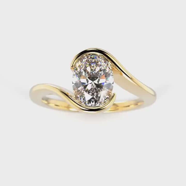 Festive Aurea Oval Timanttisormus 734-100