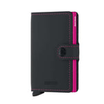 Secrid Miniwallet Matte black Fuchsia lompakko