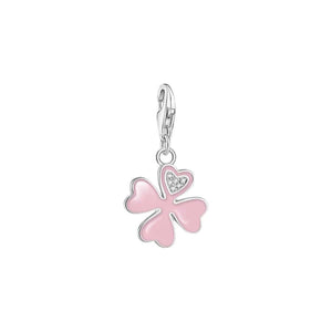 Thomas Sabo Charm pendant pink cloverleaf hela 2022-041-9