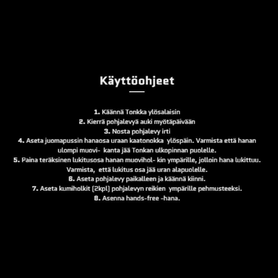 Ukko Finlandin teräksinen viinitonkka