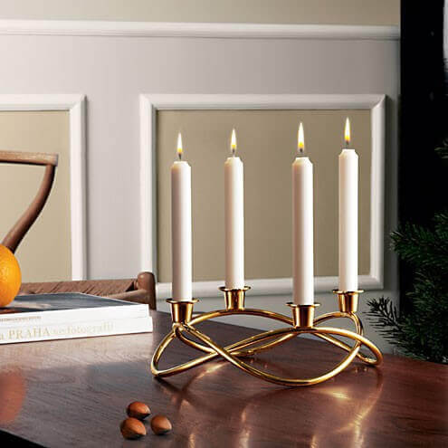 Georg Jensen Season kynttelikkö kullattu 3586480