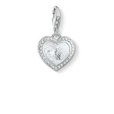  kirkas sydän "white heart"-charm