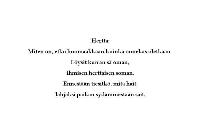Lumoava Hertta koru tarina