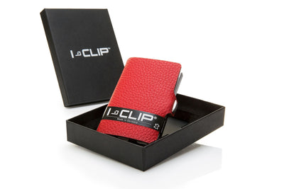 I-Clip Pilot Calf Leather, red lompakko
