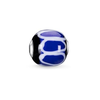 Thomas Sabo Karma Bead Glass bead Blue, black, white K0251-017-1