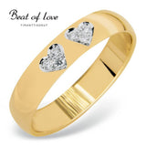 Beat of Love Sydämet Timanttisormus RO-015-KPP-4