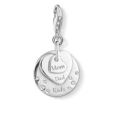 Thomas Sabo Hearts Mom, Dad, kids charm 1453-051-21