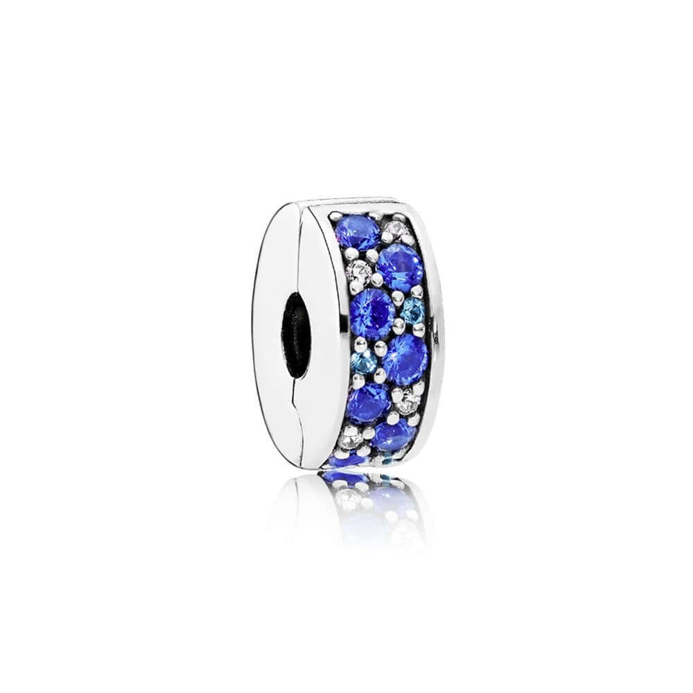 Pandora Blue Mosaic Shining Elegance Clip hela 791817NSBMX