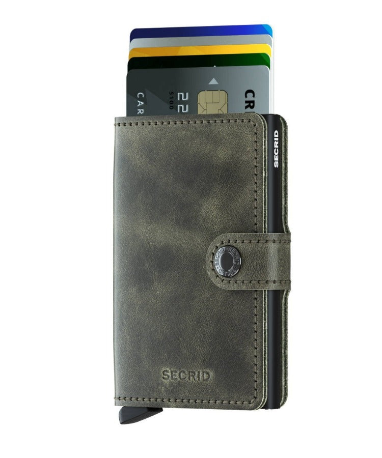 Secrid Miniwallet Vintage Grey Black lompakko