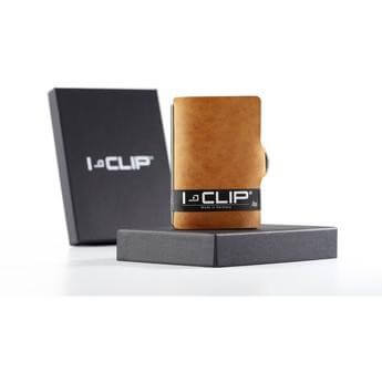 I-Clip Extra soft Calf Leather Caramel lompakko