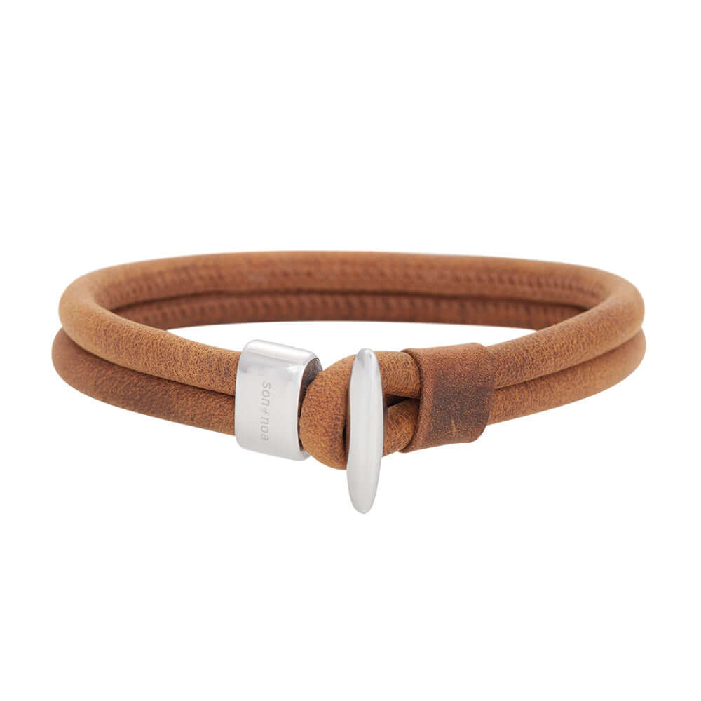 Son of Noa ruskea nahkaranneke 897 007-brown 