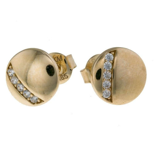 Kultaiset korvakorut zirkoneilla