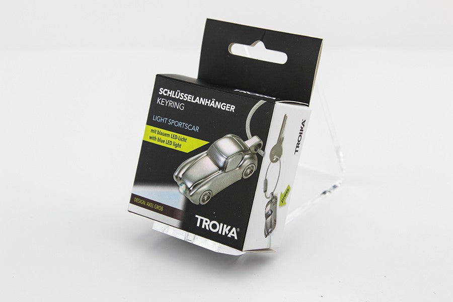 Troika Light Sportscar avaimenperä LED-valolla