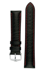 Hirsch Jumper musta punainen kellon ranneke 04402051-18