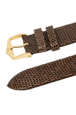 Hirsch Lizard ruskea 18 mm kellon ranneke 01766010-18