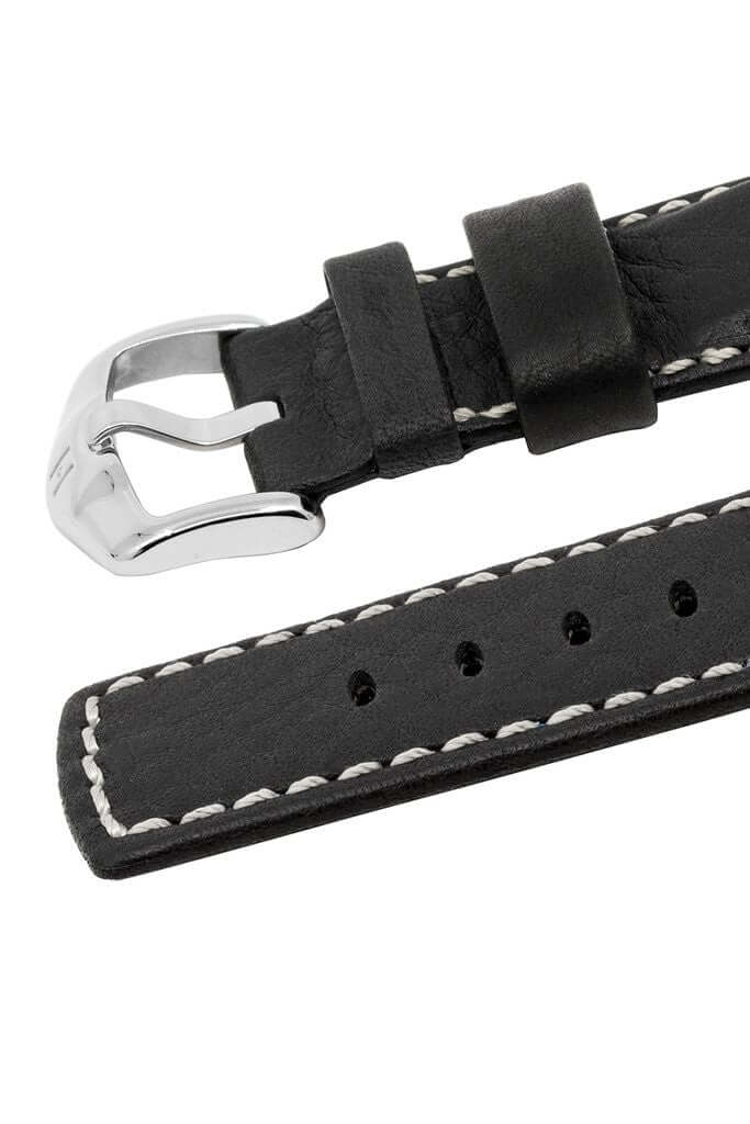 Hirsch Mariner musta kellon ranneke