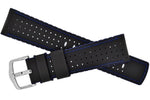 Hirsch Robby musta sininen kellon ranneke 0918094050