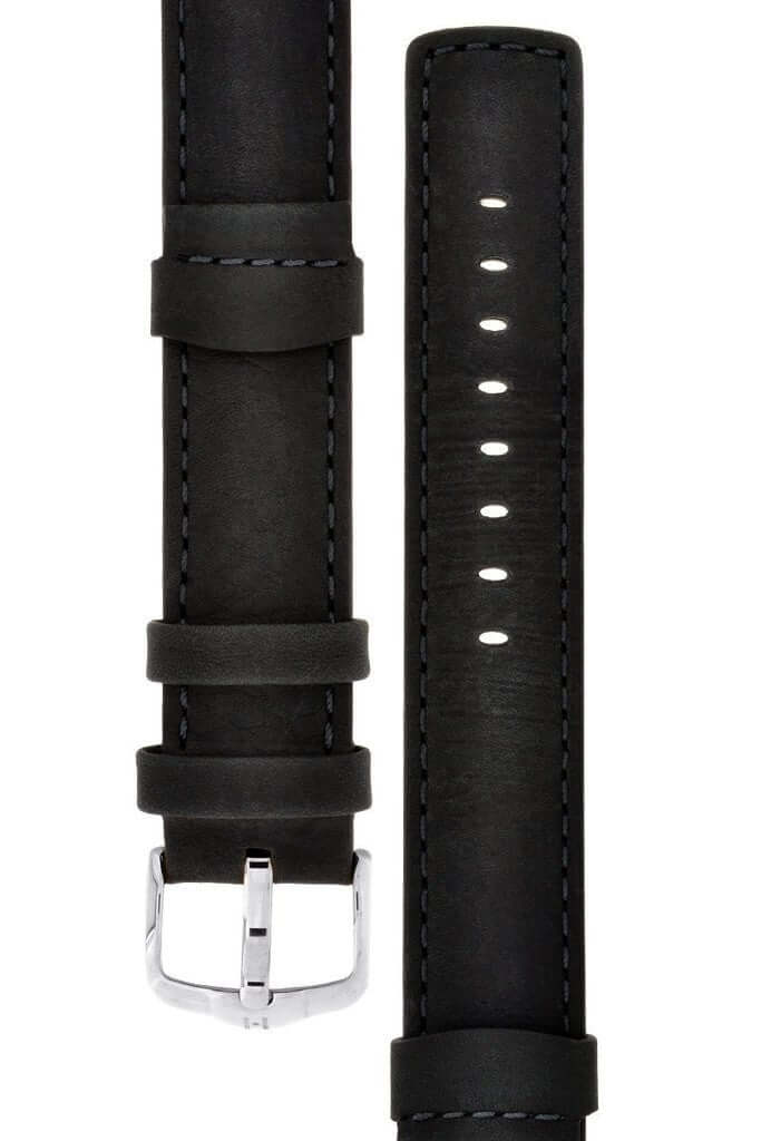 Hirsch Rebel musta kellon ranneke 05202050