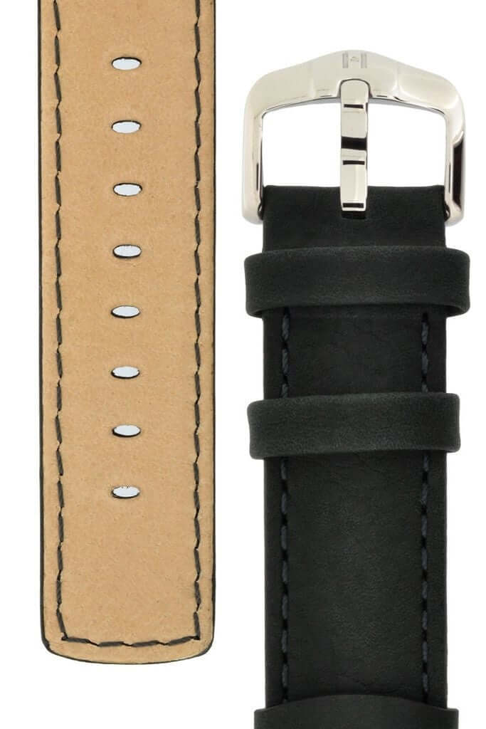 Hirsch Rebel musta kellon ranneke 05202050