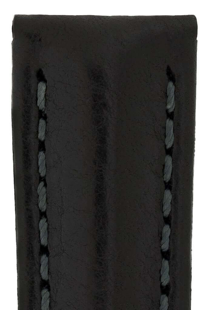 Hirsch Lucca musta kellon ranneke 04902050
