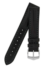 Hirsch Lucca musta kellon ranneke 04902050
