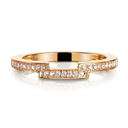 Efva Attling Deco Thin Ring timanttisormus