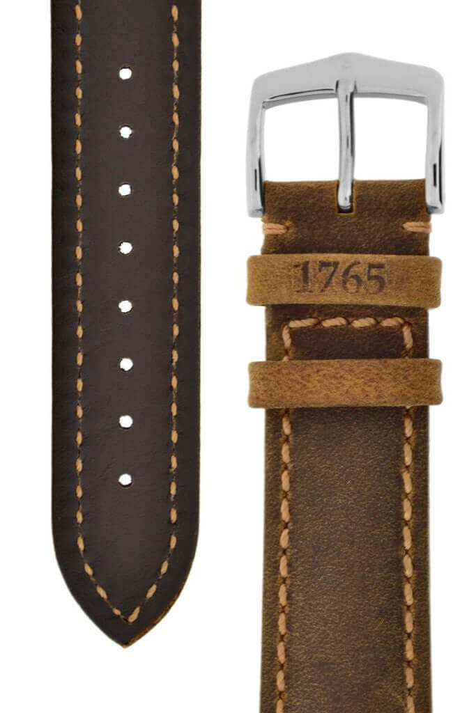 Hirsch Heritage ruskea 22 mm kellon nahkaranneke