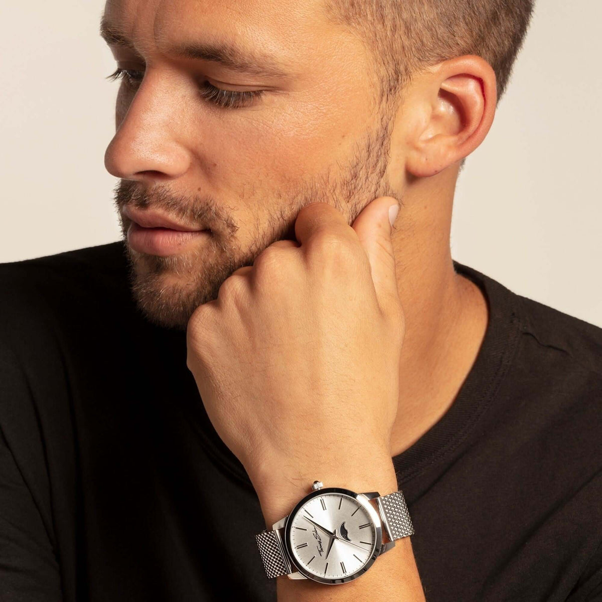 Thomas Sabo Rebel Spirit Moonphase WA0324-201-201-42 kello