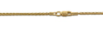 14k Kultainen kaulaketju 1 mm - 42 cm