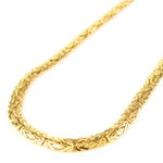 14k Kultainen kuningas ranneketju 13g - 20 cm