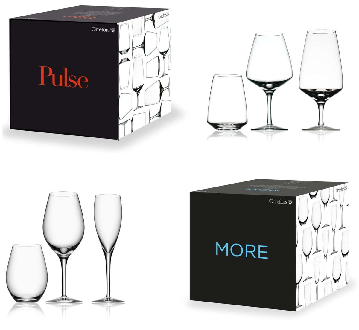 Orrefors Pulse Viinilasit 4-pack - 6295302