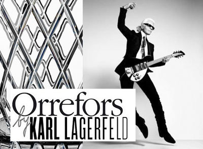 Orrefors Karl Lagerfeld maljakko Square