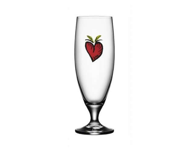 Kosta Boda Frendship beer hearts olutlasi
