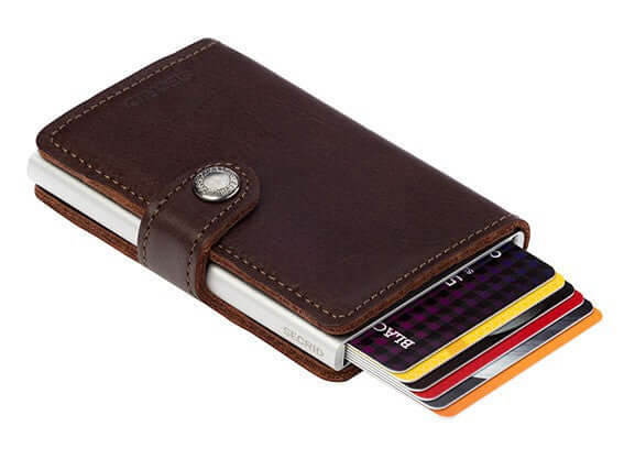 Secrid Miniwallet Original Dark Brown lompakko
