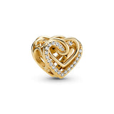 Pandora Sparkling Entwined Hearts Charm Hela 769270C01