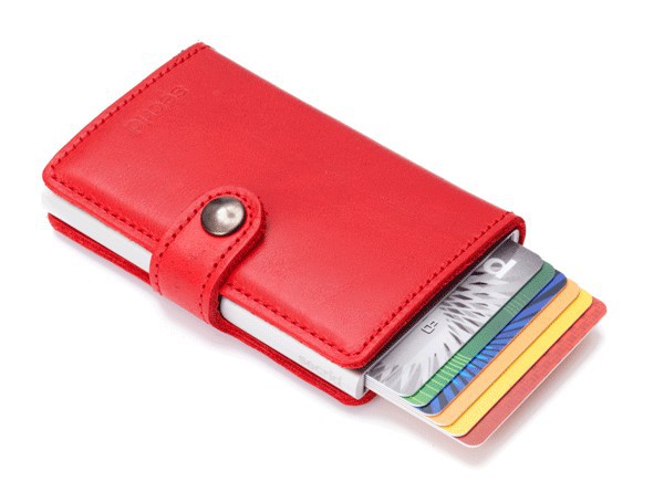 Secrid Red lipstick miniwallet lompakko